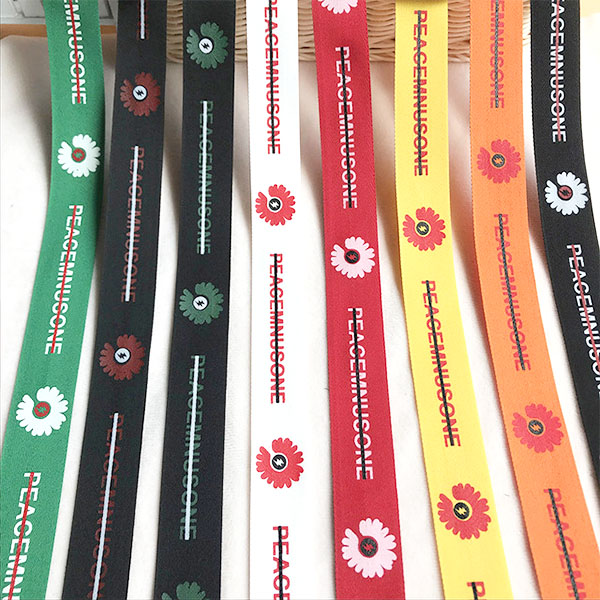 HIGH QUALITY CUSTOM CARTOON DESIGN PRINTED ELASTIC RIBBON